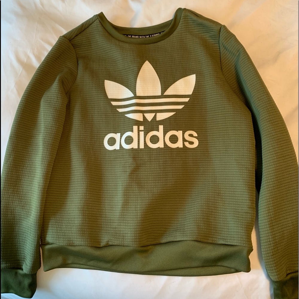 Adidas green sweatshirt